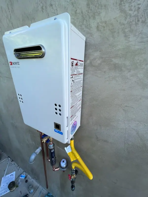 Tankless water heater installation for Logan Elm Village homes