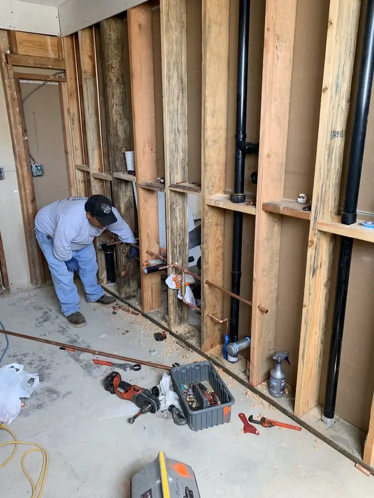 Commercial rough-in plumbing for Water Heater Replacement in Logan Elm Village